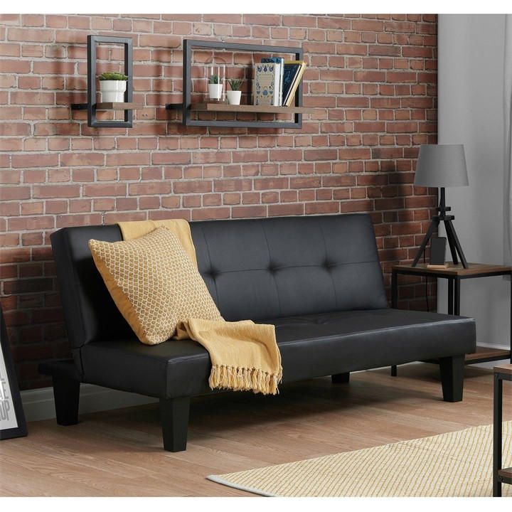 Birlea  Black Franklin Sofa Bed, Sports Direct