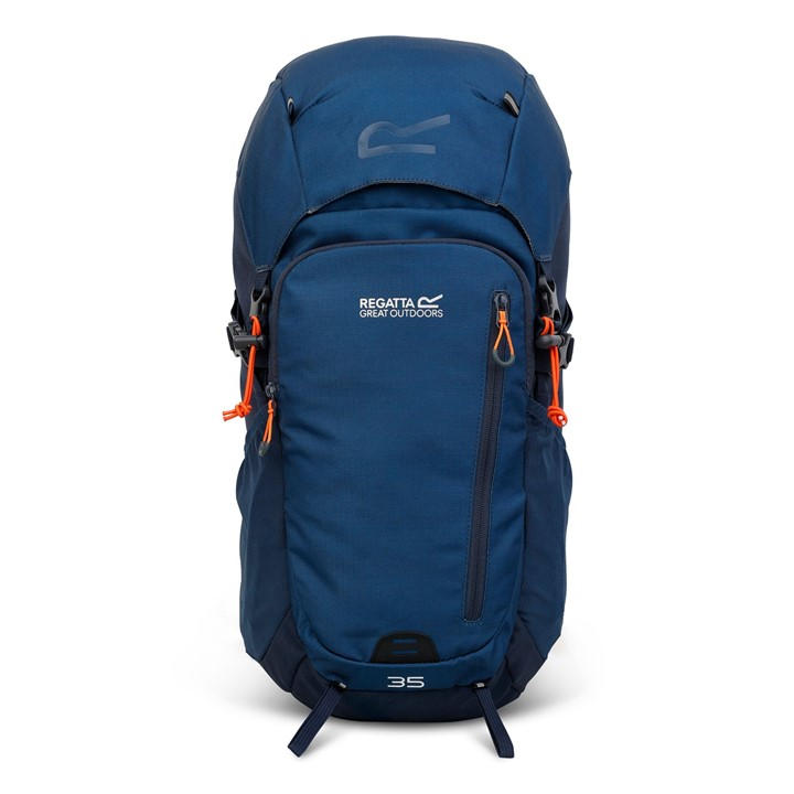 Regatta  Blue Highton V2 35L Padded Backpack in Size Single, Sports Direct