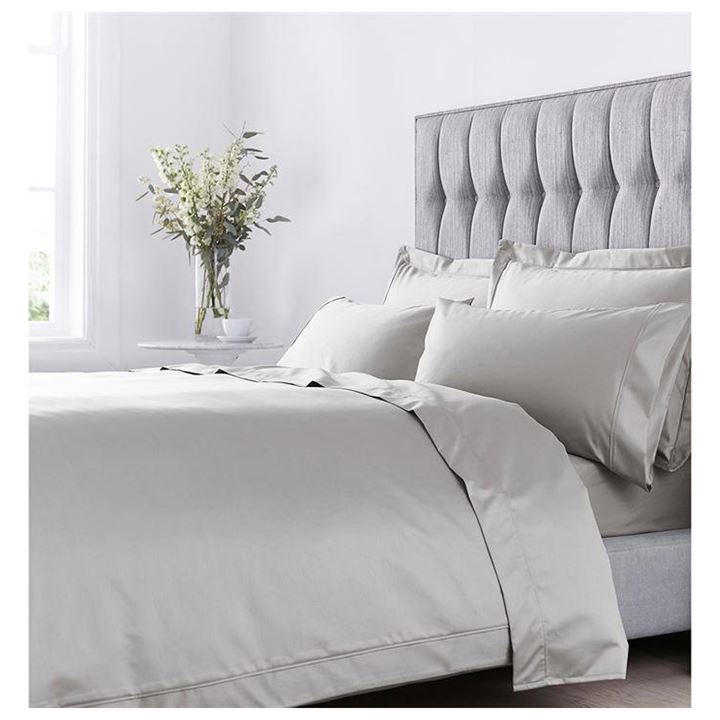 Hotel Collection  Grey 1000Tc Egyptian Cotton Duvet Cover in Size King, Sports Direct