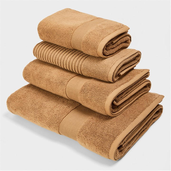Hotel Collection  Brown Velvet Touch Bath Towel in Size Hand Towel, Sports Direct