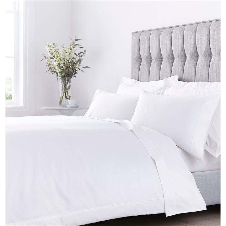 Hotel Collection  White 1000Tc Egyptian Cotton Square Pillowcase, Sports Direct