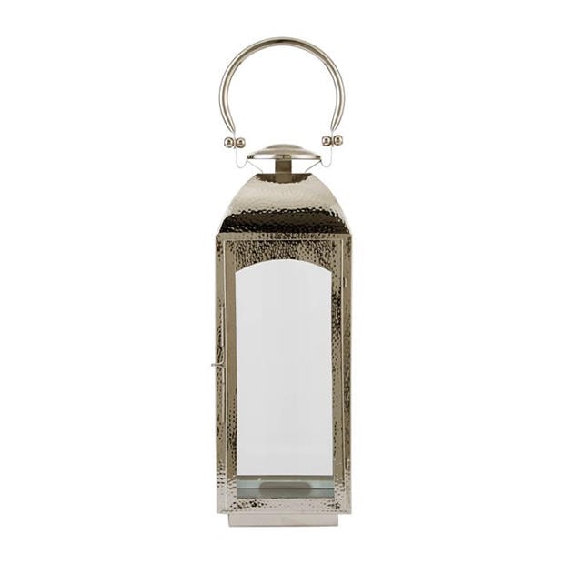 Silver - Hotel Collection - Hammered Lantern