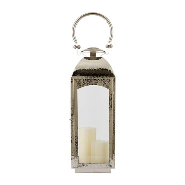 Silver - Hotel Collection - Hammered Lantern