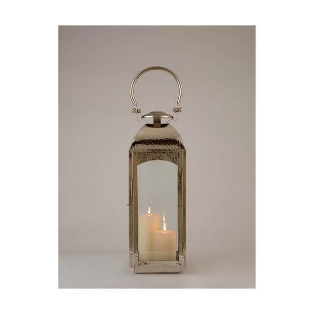 Silver - Hotel Collection - Hammered Lantern