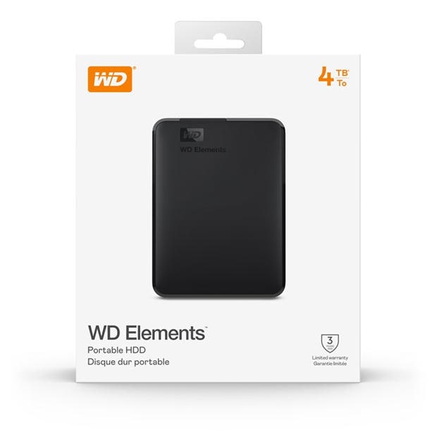 Western Digital WD 4TB Elements Portable External Hard Drive