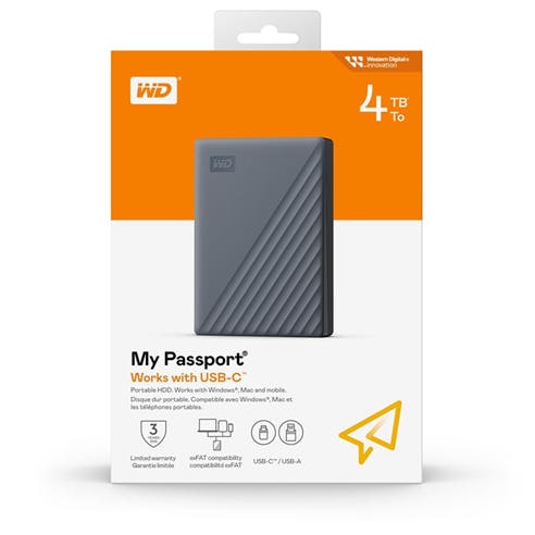 Western Digital - WD 4TB External Hard Drive