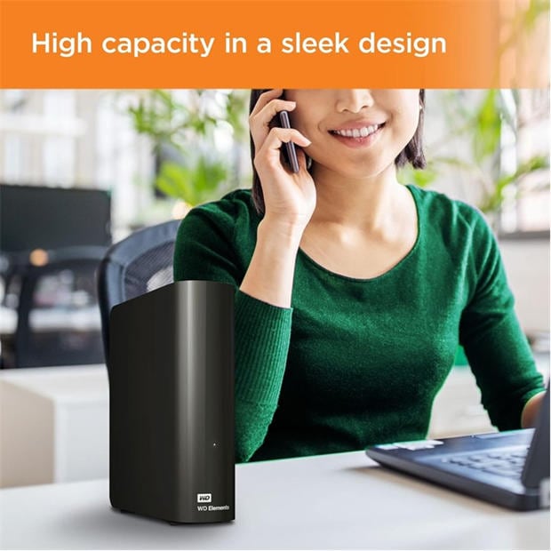 Black - Western Digital - WD 6TB Portable External Hard Drive