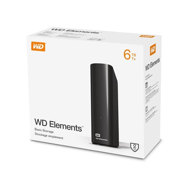 Black - Western Digital - WD 6TB Portable External Hard Drive