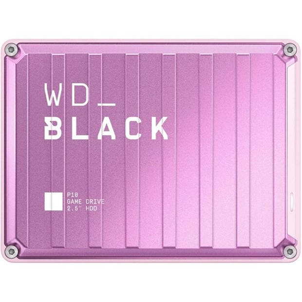 Pink - Western Digital - WD_BLACK P10 4TB (Pink) Game Drive Portable External Hard Drive