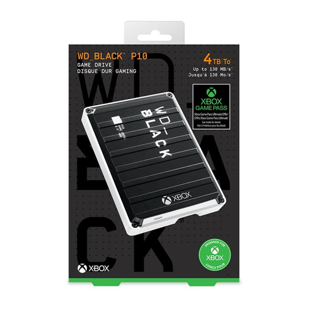 Black - Western Digital - WD 4TB Portable Gaming Hard Drive