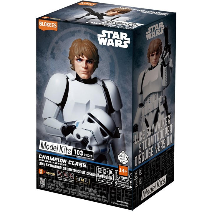 Blokees   Model Kits - Star Wars Epiv: A New Hope Cc03 Luke Skywalker Stormtrooper Disguise Version, Sports Direct