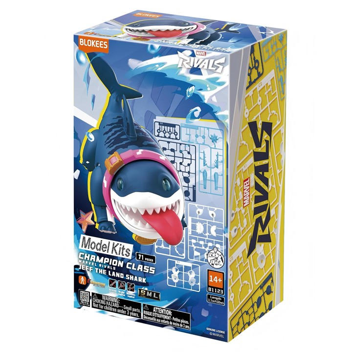 Blokees Model Kits - Marvel Rivals Champion Class 12 - Jeff The Land Shark, Sports Direct