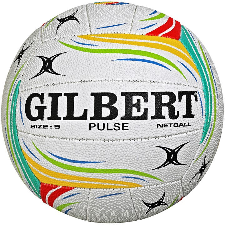 Gilbert  White Pulse Match Netball 00 in Size Size 4, Sports Direct