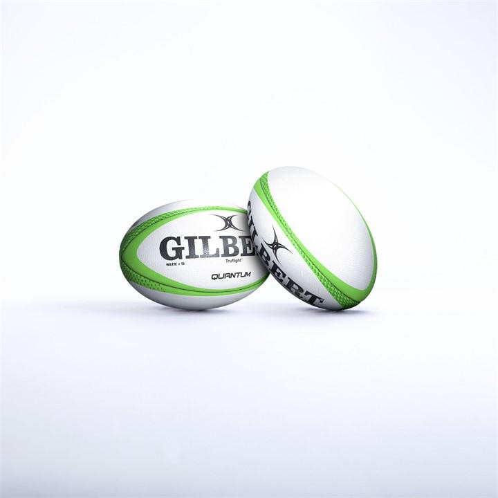 Gilbert  Green  Quantum 54 Rugby Balls in Size Size 5, Sports Direct