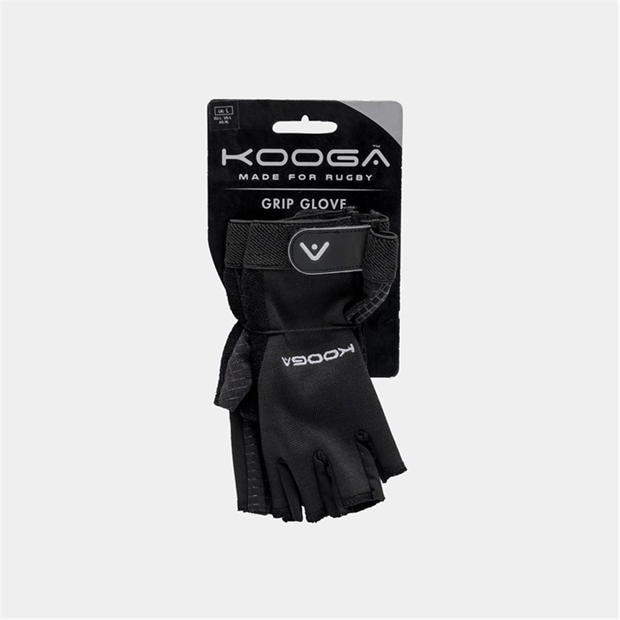 Black - KooGa - Rugby Gloves Mens