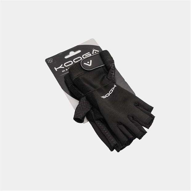 Black - KooGa - Rugby Gloves Mens