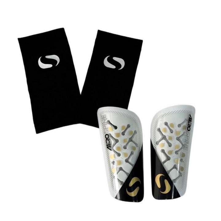 Sondico  White Aerospine Shin Guards in Size Junior (S), Sports Direct