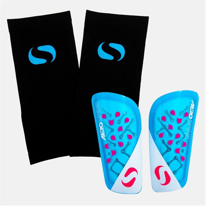 Sondico  Blue Aerospine Shin Guards in Size Junior, Sports Direct