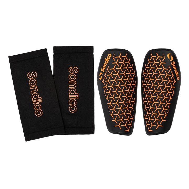 Sondico Black Enhanced Comfort Flex Shin Guards in Size Adults, Sports Direct