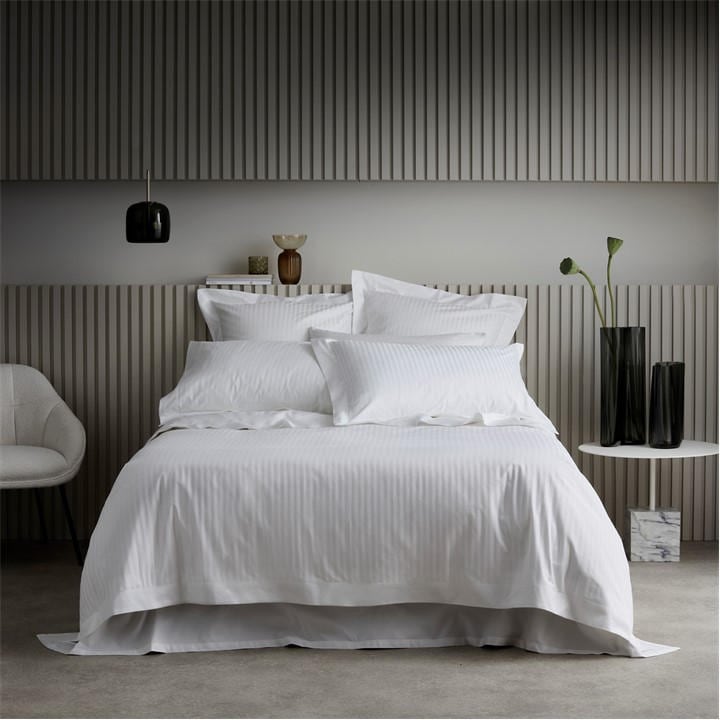 Sheridan  White Millennia 1200Tc Fitted Sheet in Size Double, Sports Direct