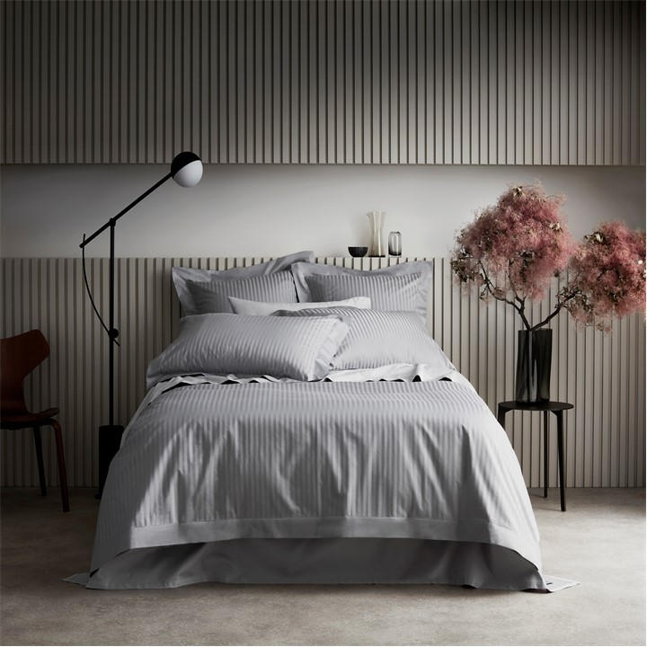 Sheridan  Grey Millennia 1200Tc Fitted Sheet in Size King, Sports Direct