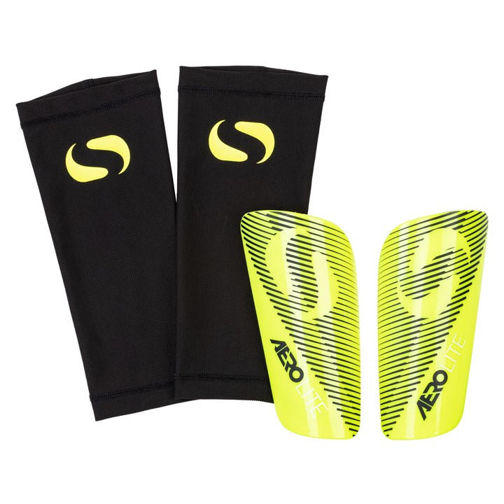Sondico  Yellow Aerolite High-Performance Shin Guards in Size Senior, Sports Direct
