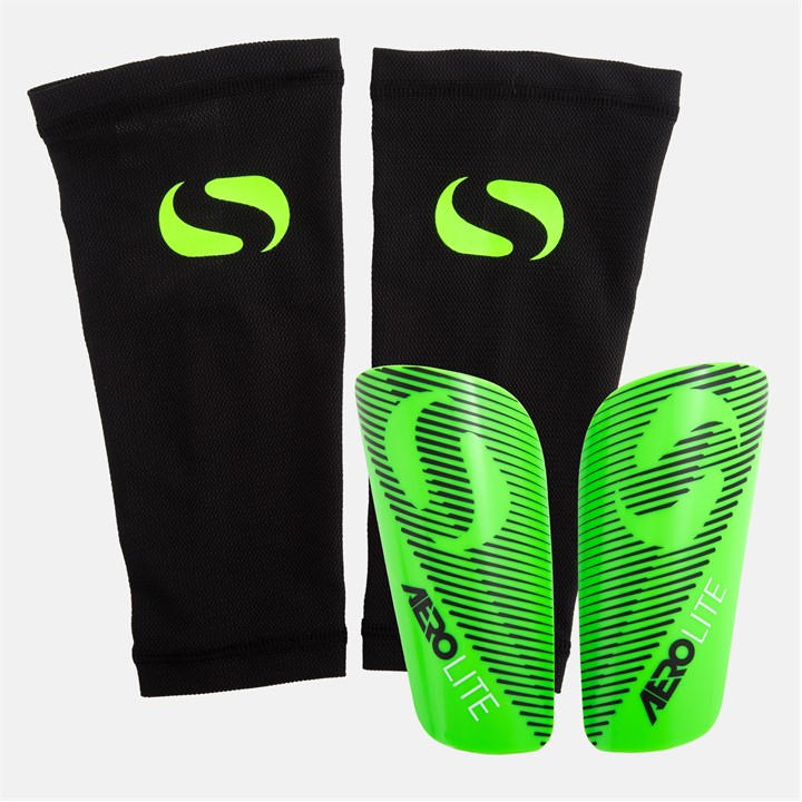 Sondico  Green Aerolite High-Performance Shin Guards, Sports Direct