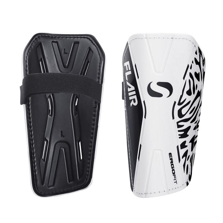 Sondico Flair Slip Shin Guards - White/Black - Junior (S) - Image 2