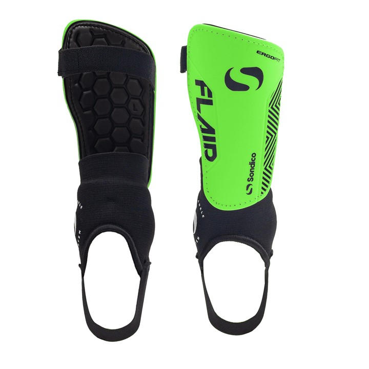 Sondico  Green Flair Ankle Shinguards in Size S, Sports Direct
