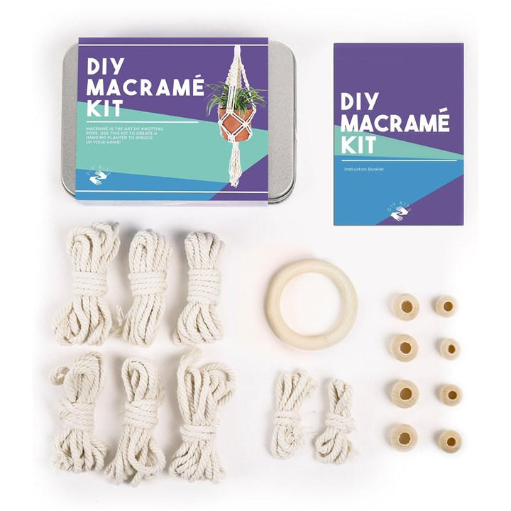 Gift Republic Unisex Cream Diy Macrame Kit