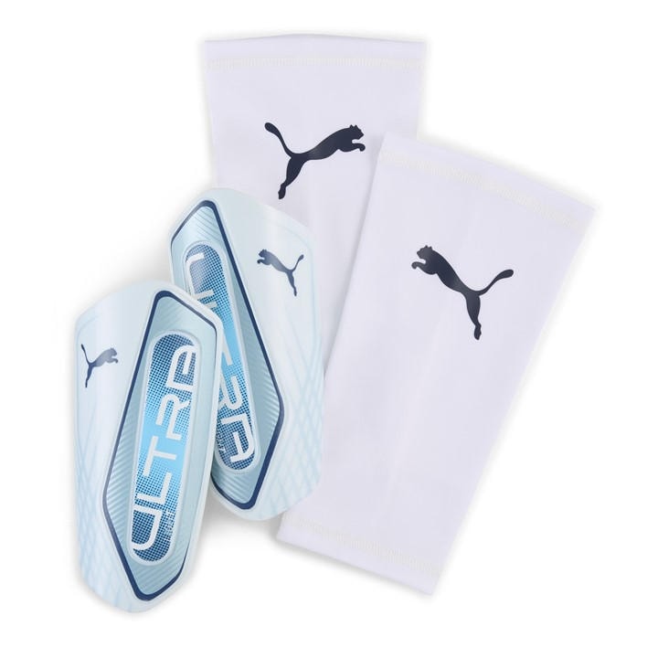 Puma Men's Blue Ultra Light Shin Guards in Size M, Sports Direct