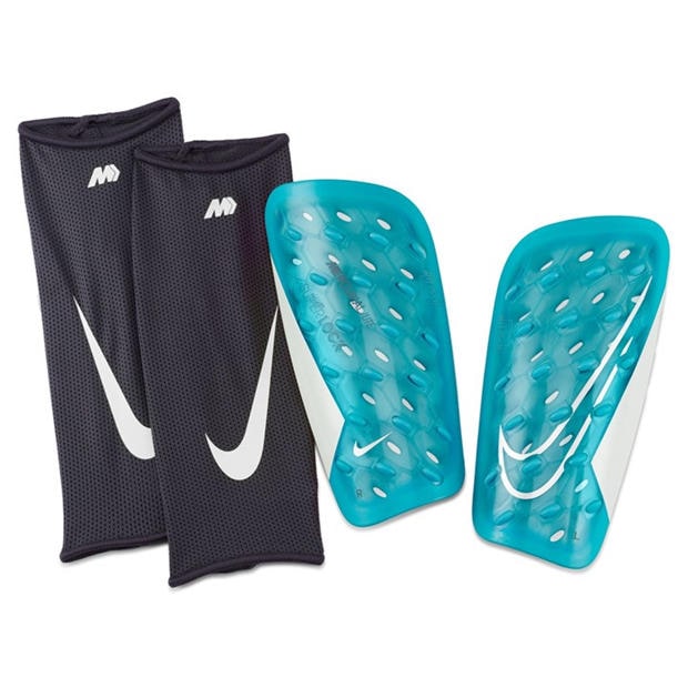 Blue/White - Nike - Mercurial Lite SuperLock Shin Guards