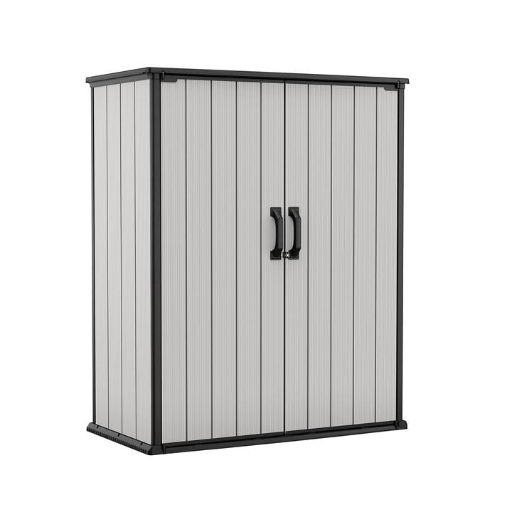 Keter  Grey Premier Tall 1400L Outdoor Storage Unit, Sports Direct