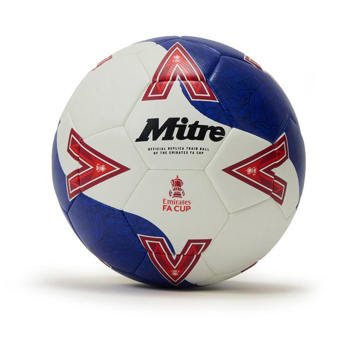 Mitre Unisex White/Blue Fa Cup 2025 26 Training Football - Size 5 - Image 3