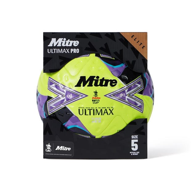 Lime/Purple - Mitre - FA Cup 2025 Ultimax Pro Football