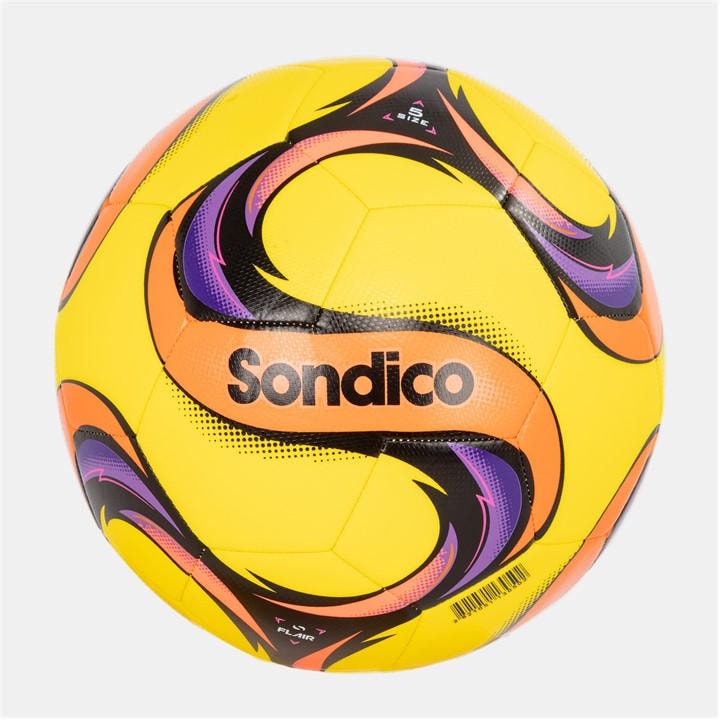 Sondico  Yellow Flair Football in Size Size 5, Sports Direct
