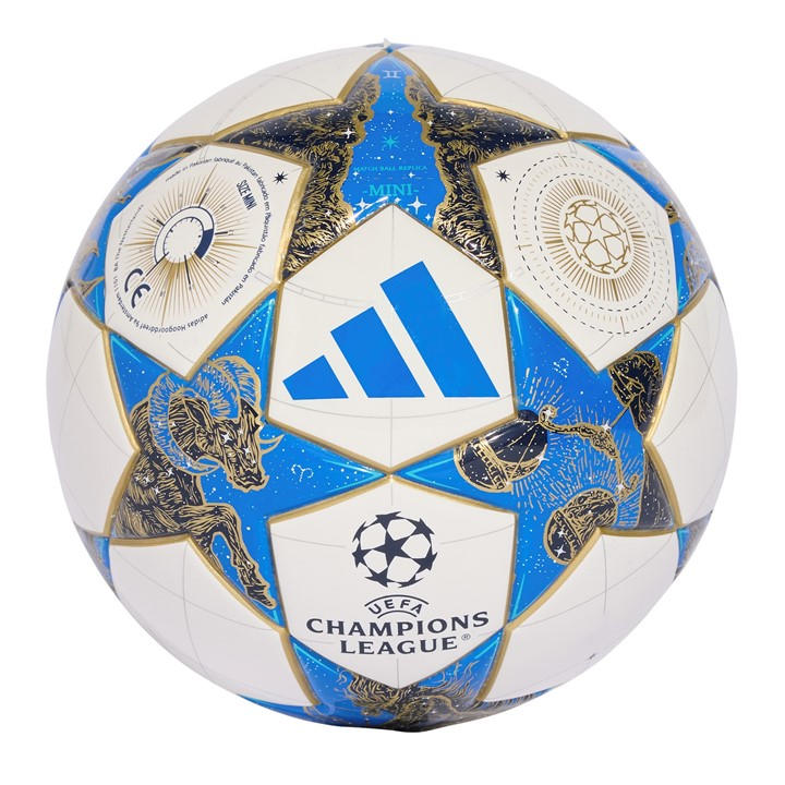 Adidas  White Uefa Champions League  Football 2025 2026 in Size Mini, Sports Direct