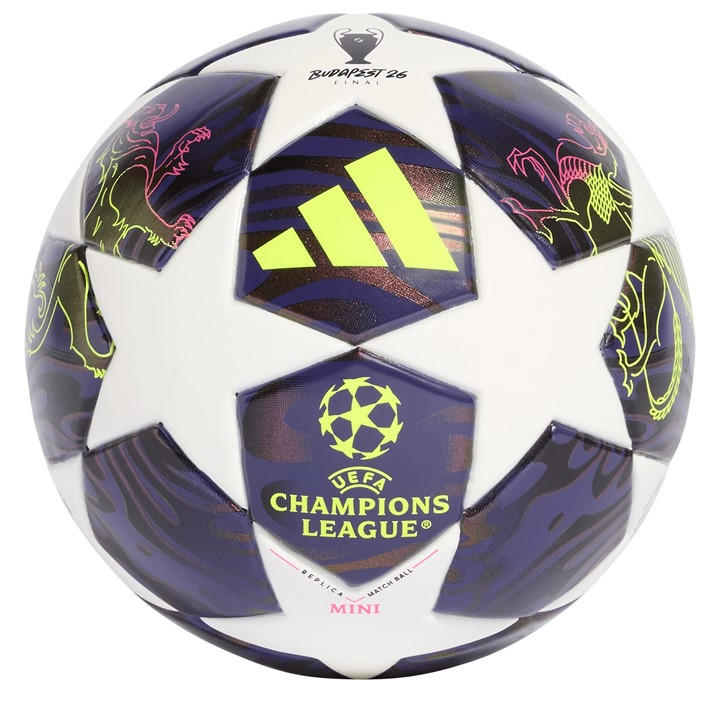 Adidas  Purple Uefa Champions League  Football 2025 2026 in Size Mini, Sports Direct