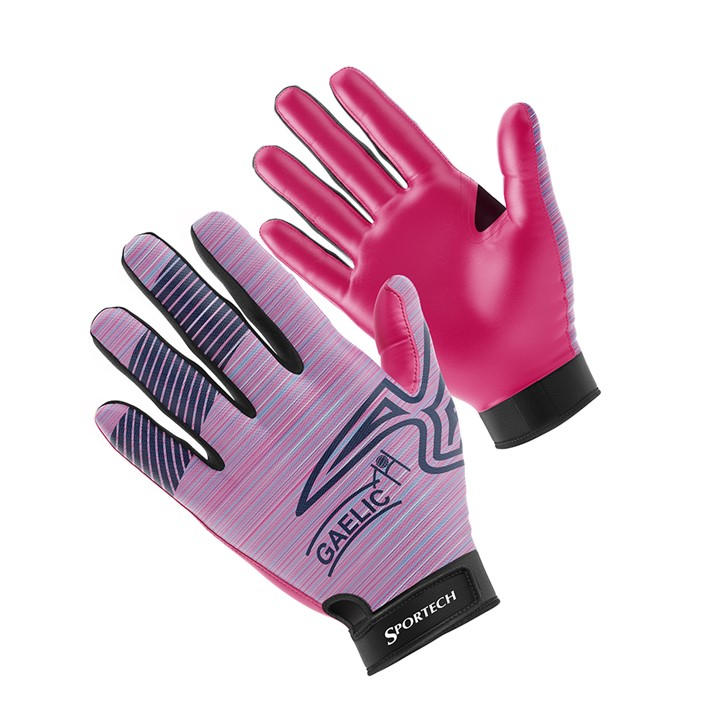 Sportech Men' Pink Gaelic Gloves Senior in Size S, Sports Direct
