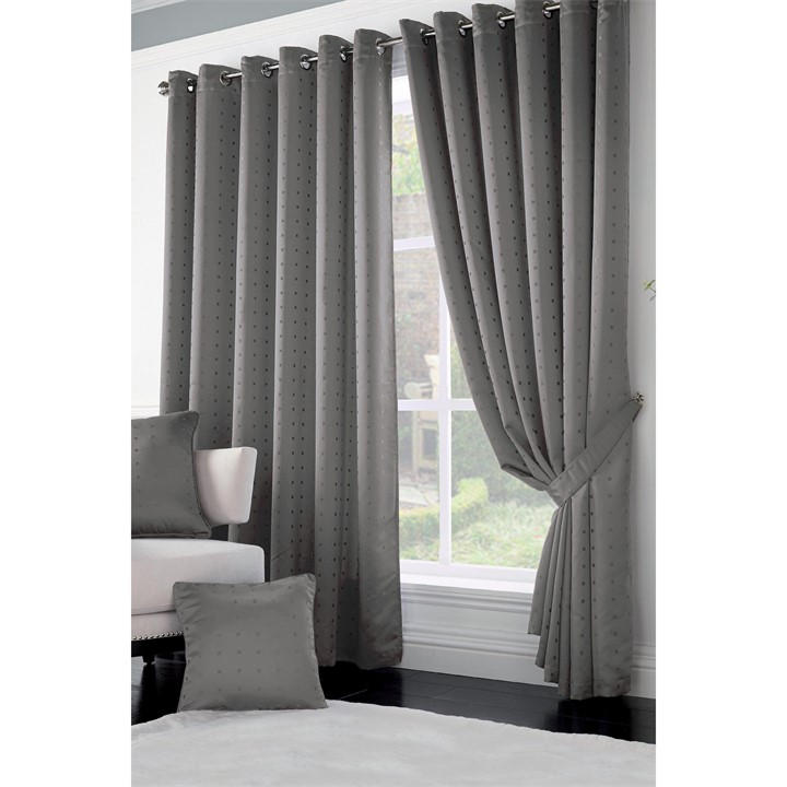 Alan Symonds  Red Malham R/T Lined Curtai98 in Size 90x90 Inch, Sports Direct