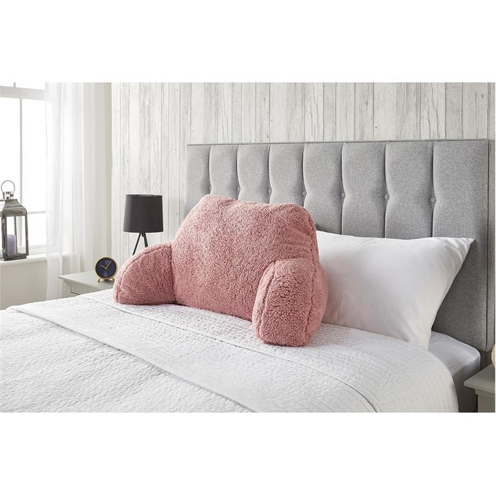 Downland  Pink Teddy Fleece Cuddle Cushion, Sports Direct