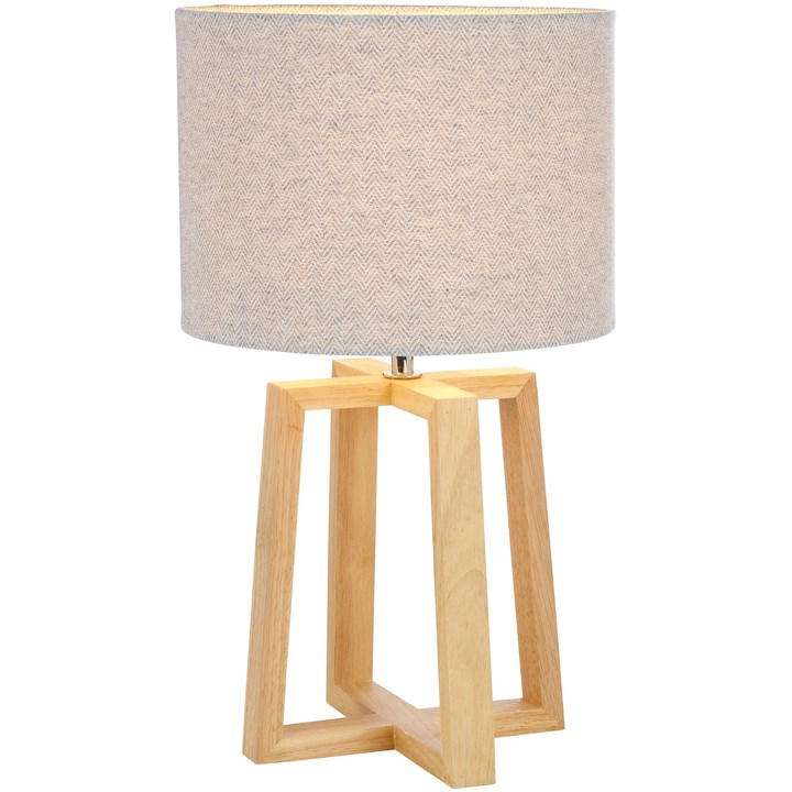 K Living  Beige Barnard Table Lamp, Sports Direct