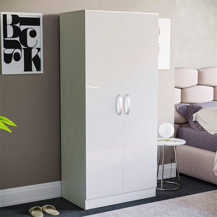 Lassic White Vida Designs Hulio 2 Door Wardrobe, Sports Direct