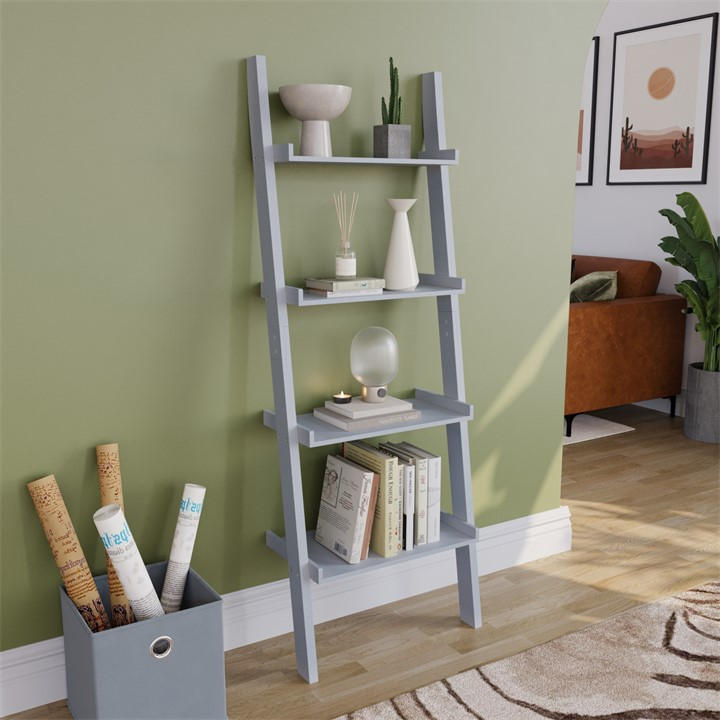 Lassic  Grey Vida Designs York 4 Tier Ladder Bookcase, Sports Direct