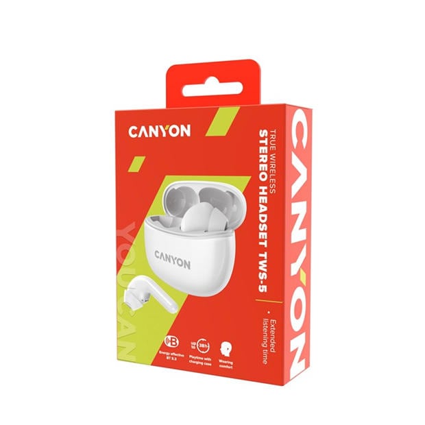 Merchandise - Canyon - True Wireless Headset TWS-5 White