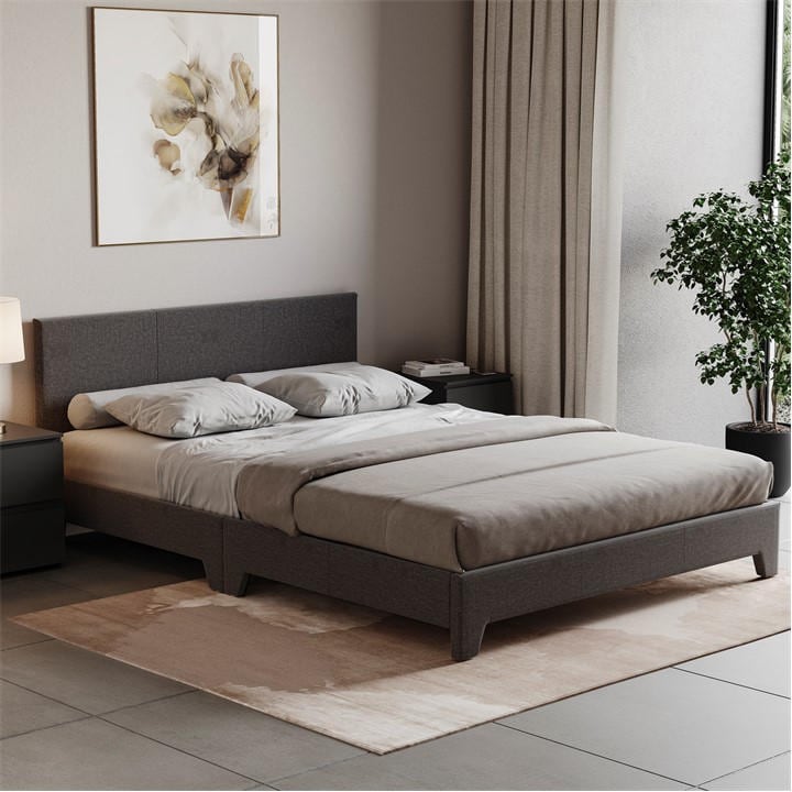 Lassic Unisex Grey Vida Designs Victoria Bed Double