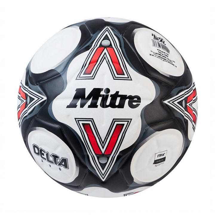 Mitre  White Delta Evo Football in Size Size 5, Sports Direct