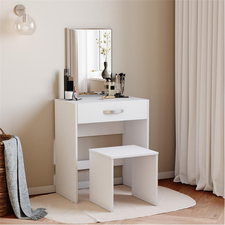 Lassic  White Vida Designs Isla Dressing Table, Sports Direct