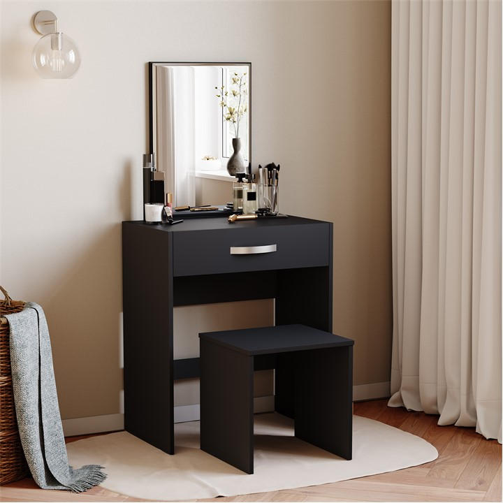 Lassic  Black Vida Designs Isla Dressing Table, Sports Direct
