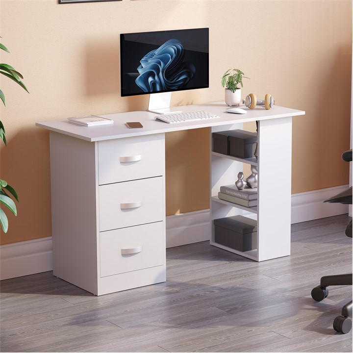 Lassic  White Vida Designs Mason Computer Desk, Sports Direct